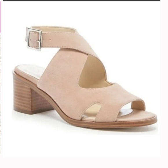 Sole Society suede block heeled sandals 9.5 - Picture 1 of 6